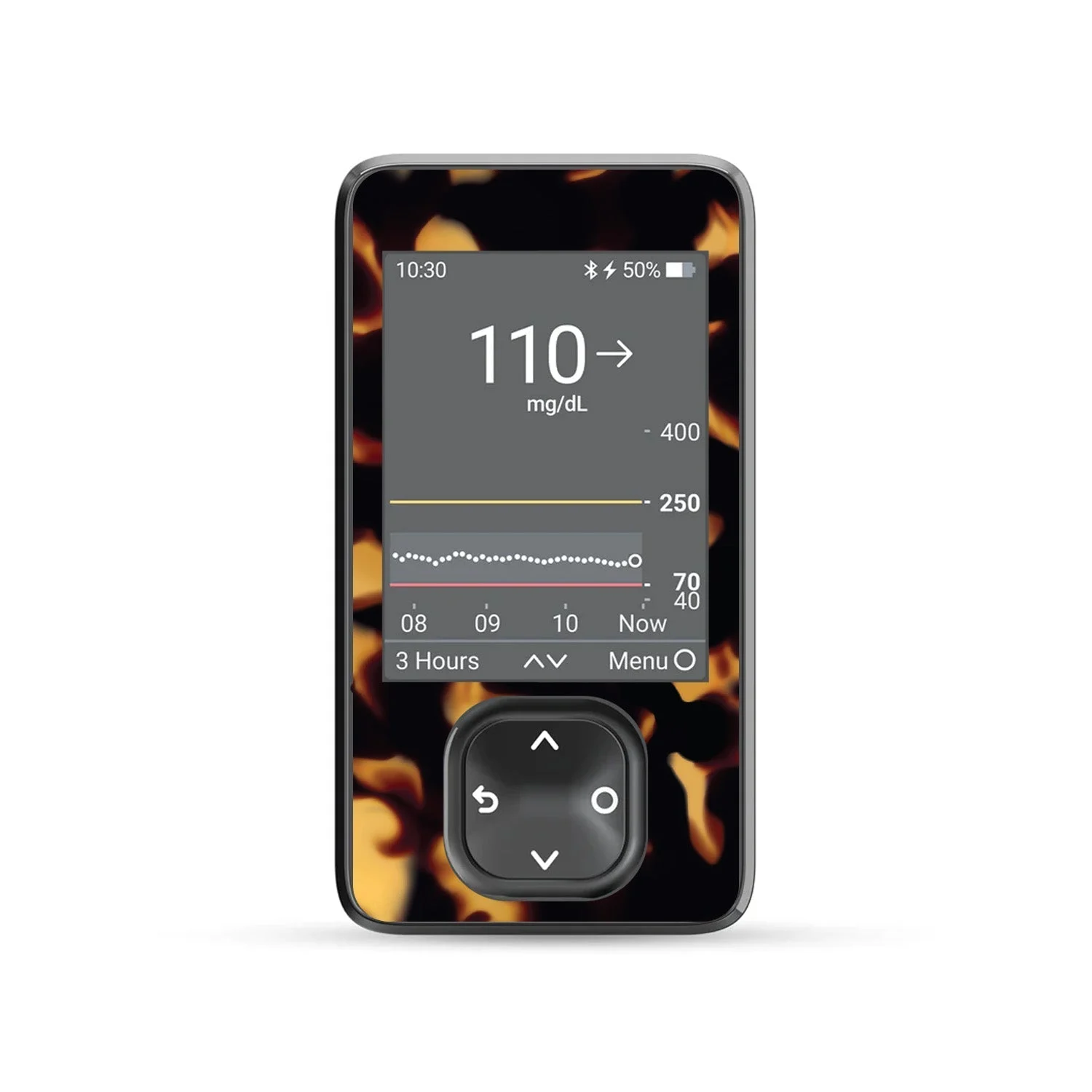 Tortoise Shell DEXCOM G7 and Stelo and G6 Touchscreen Receiver Sticker