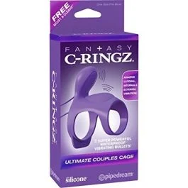 Ultimate Couples Cage Silicone Vibrating Fantasy C Ringz