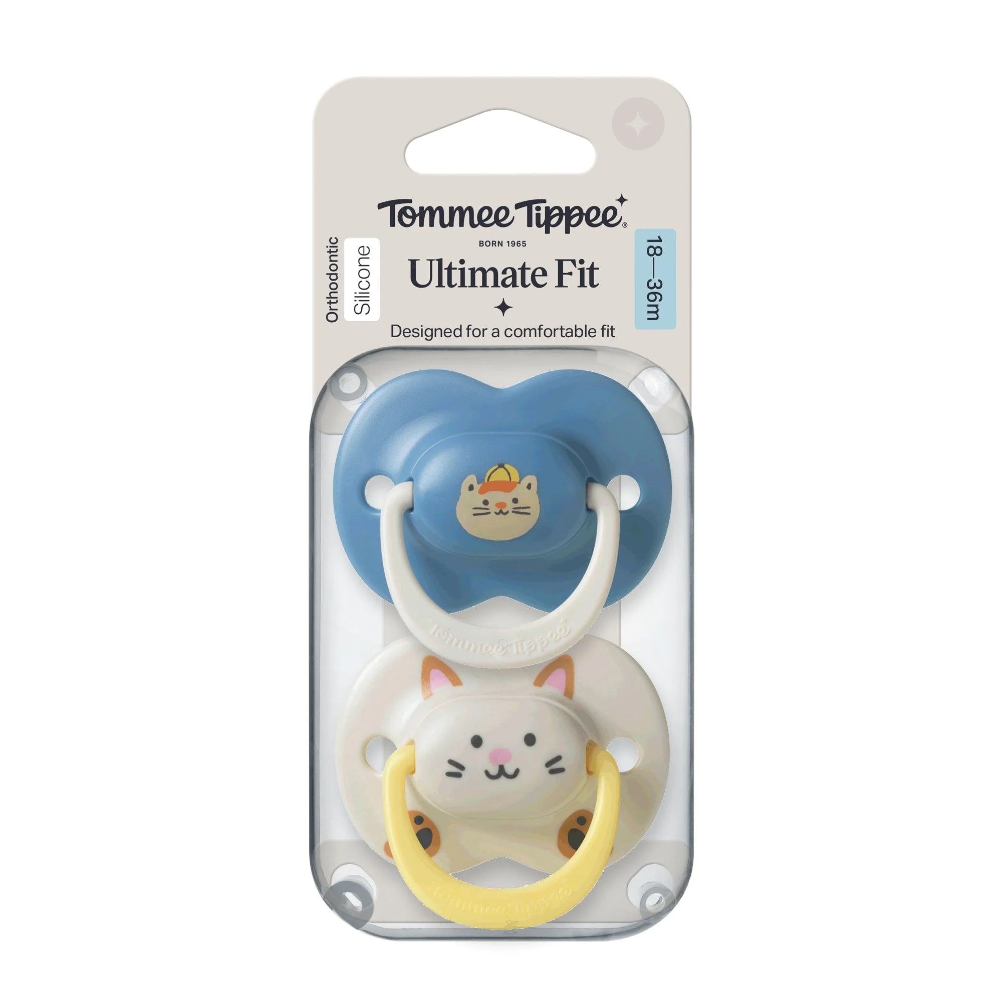 Ultimate Fit Orthodontic Silicone X2 Soothers 18-36M