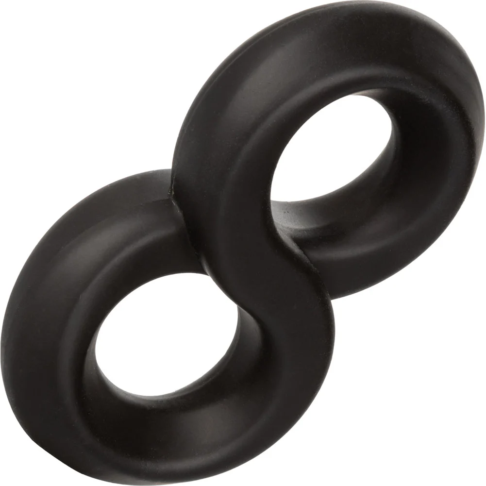 Ultra-Soft Crazy 8 Penis Ring, Black