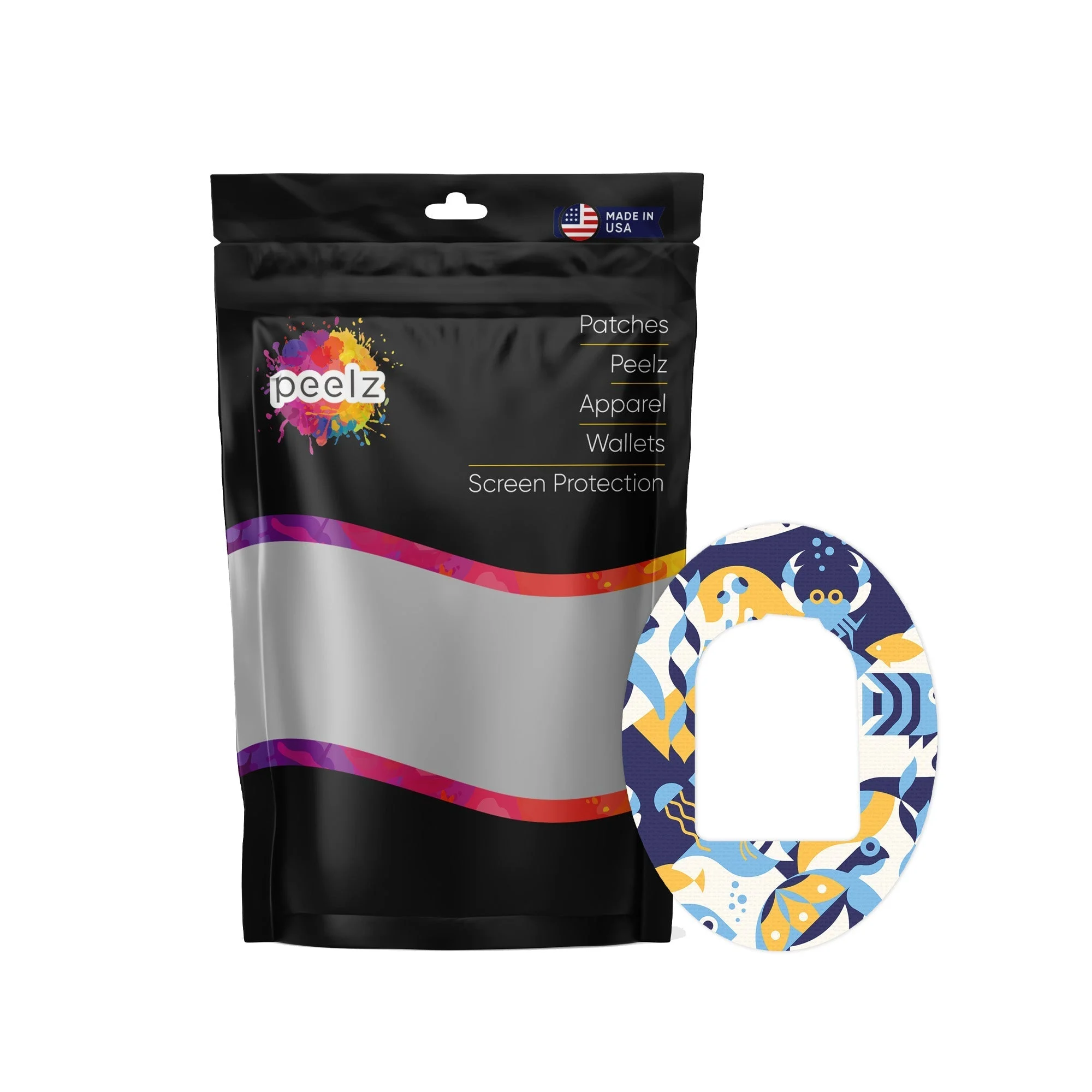 Underwater Abstract Pod Patch Tape - Pump Peelz
