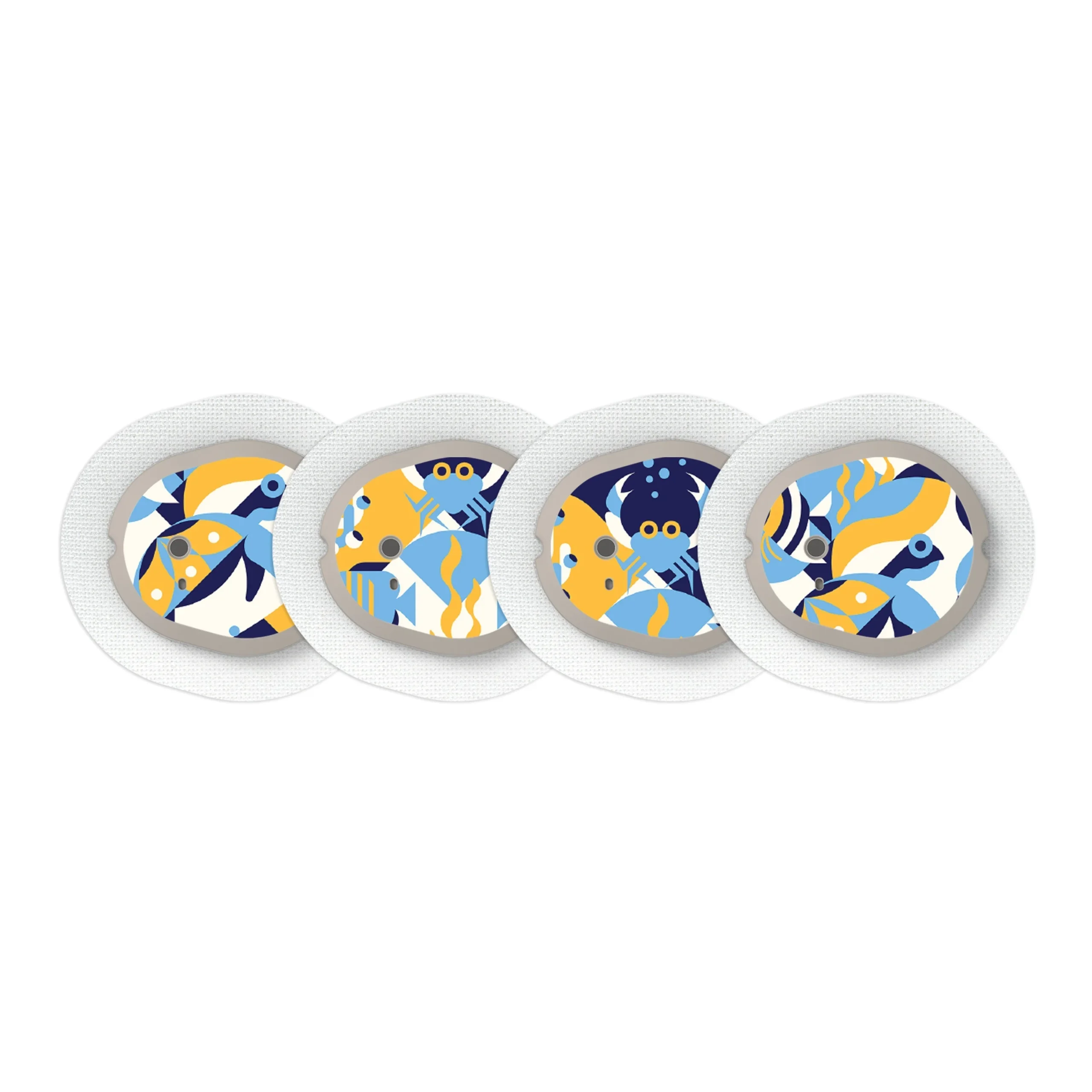 Underwater Abstract Sticker Designed for the DEXCOM G7 and Stelo Transmitter