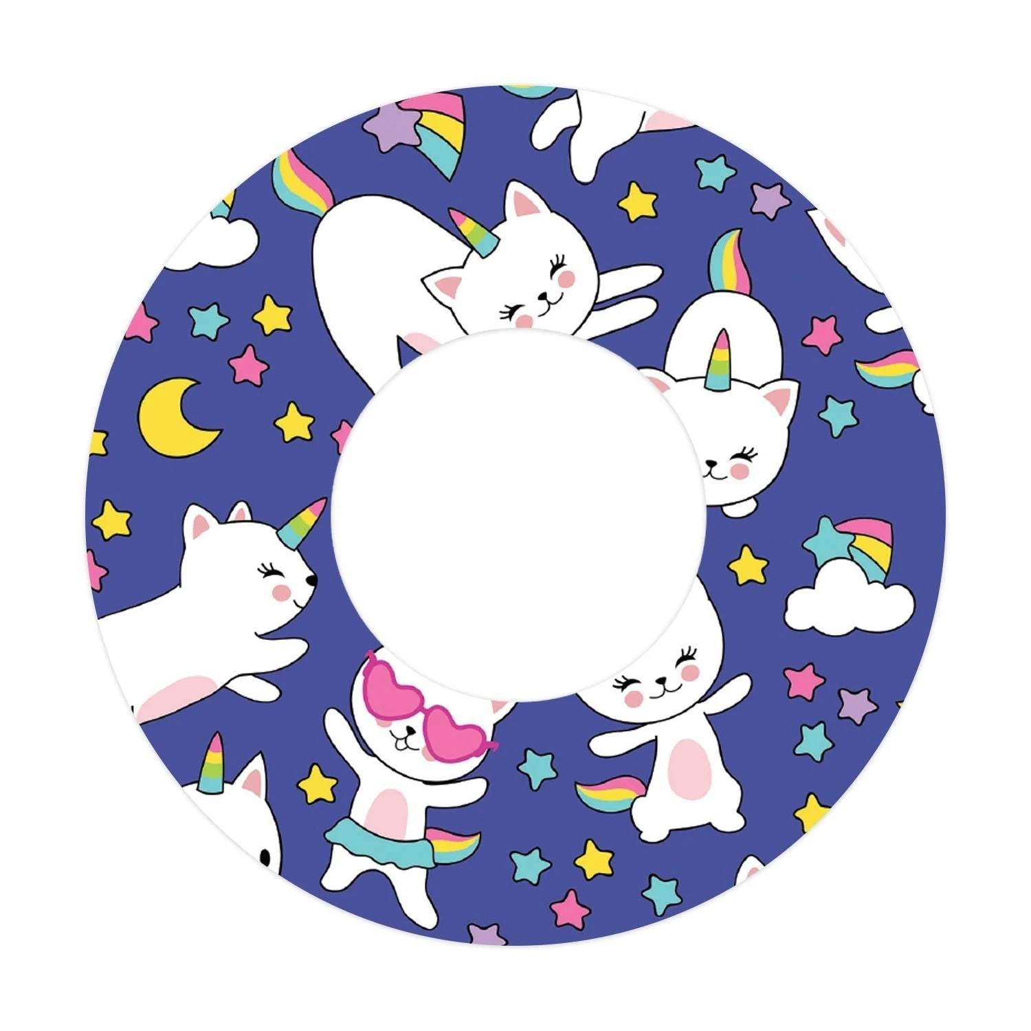 Unicorn Cats for PatchFreestyle Libre and Universal Infusion Set Tape