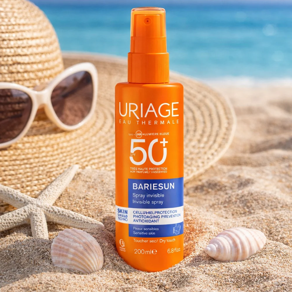 Uriage Bariésun Body Invisible Spray Fragance-Free Sunscreen SPF50+