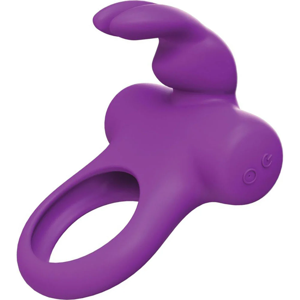VeDO Frisky Bunny Rechargeable Vibrating Penis Ring, Purple