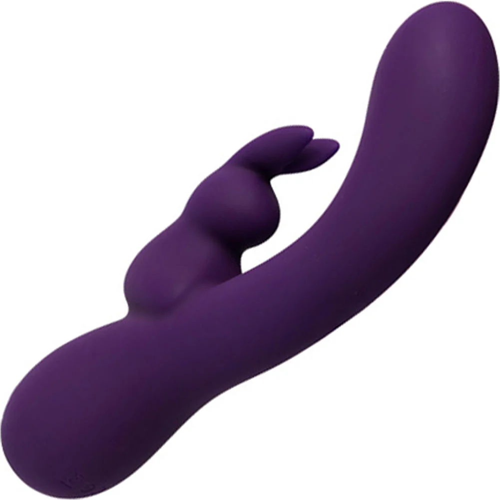 VeDO Kinky Bunny Rechargeable Rabbit Vibrator, 7.5", Deep Purple