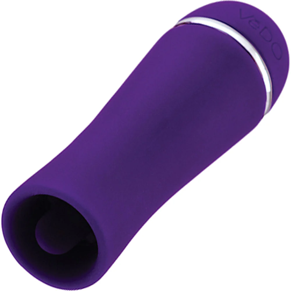 VeDO Liki Rechargeable Flicker Vibrator, 3.5", Deep Purple