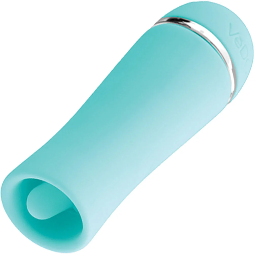 VeDO Liki Rechargeable Flicker Vibrator, 3.5", Tease Me Turquoise