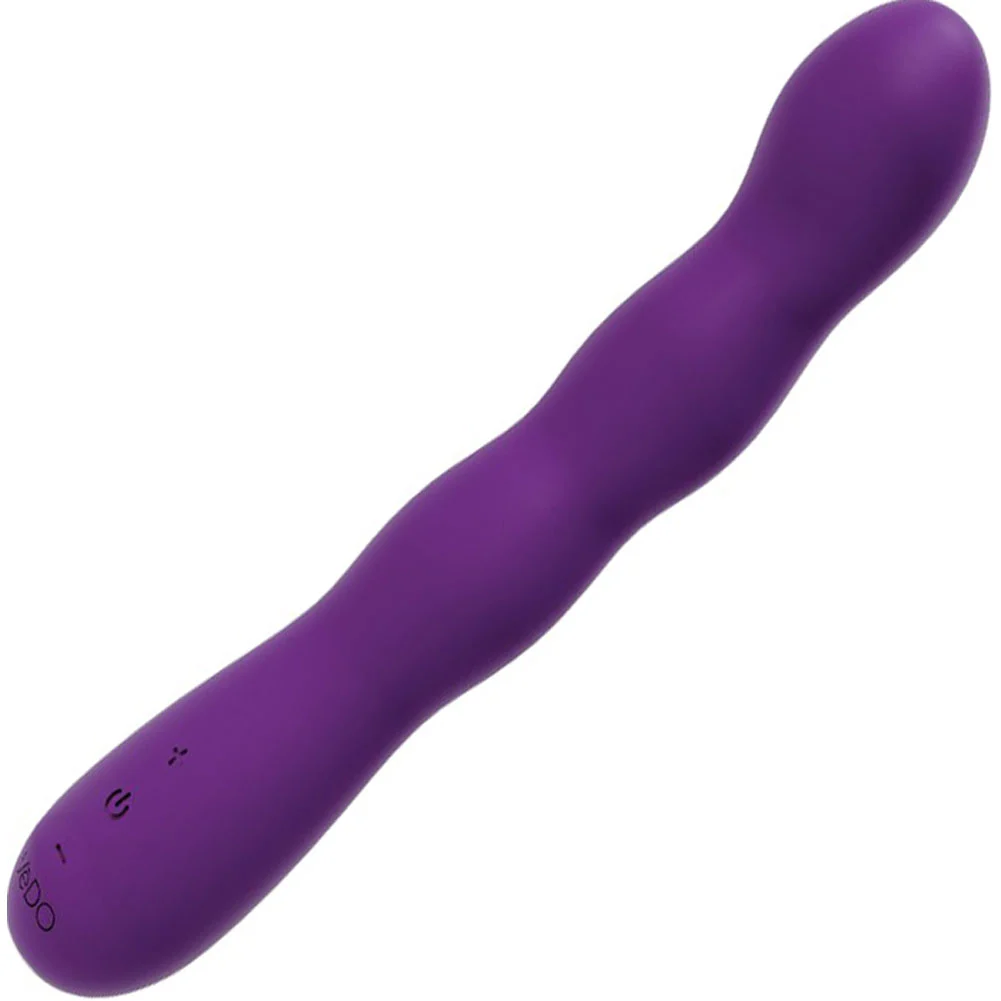 VeDO Quiver Plus Rechargeable G-Spot Vibrator, 9", Deep Purple
