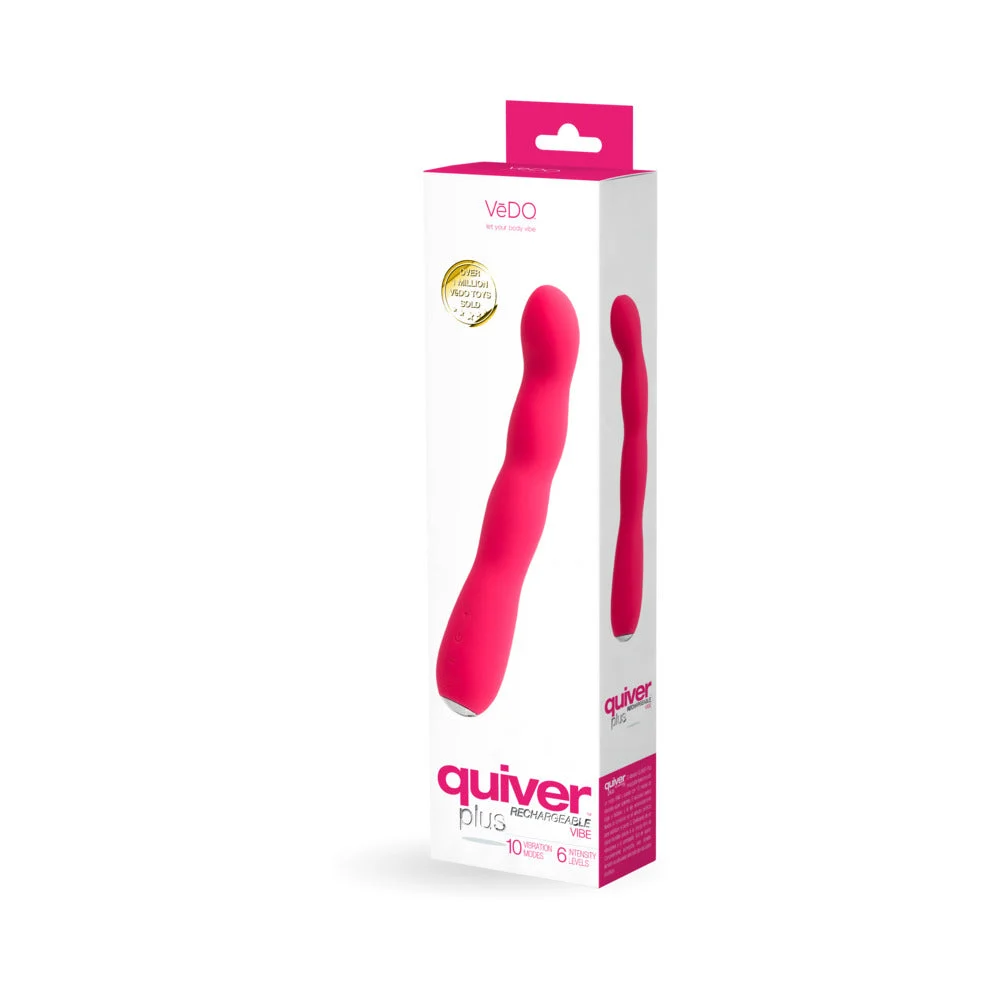 Vedo Quiver Plus Rechargeable Vibe - Foxy Pink