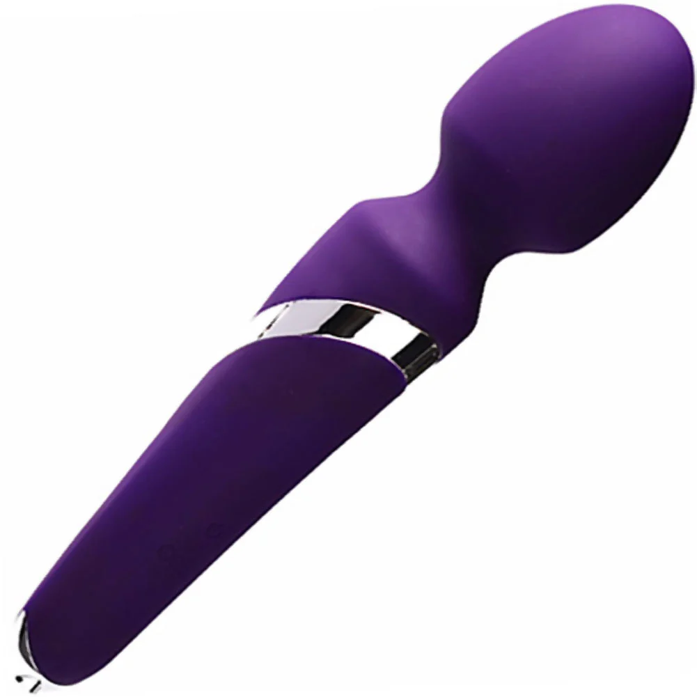 VeDO Wanda Rechargeable Wand Vibrator, 9.5", Deep Purple
