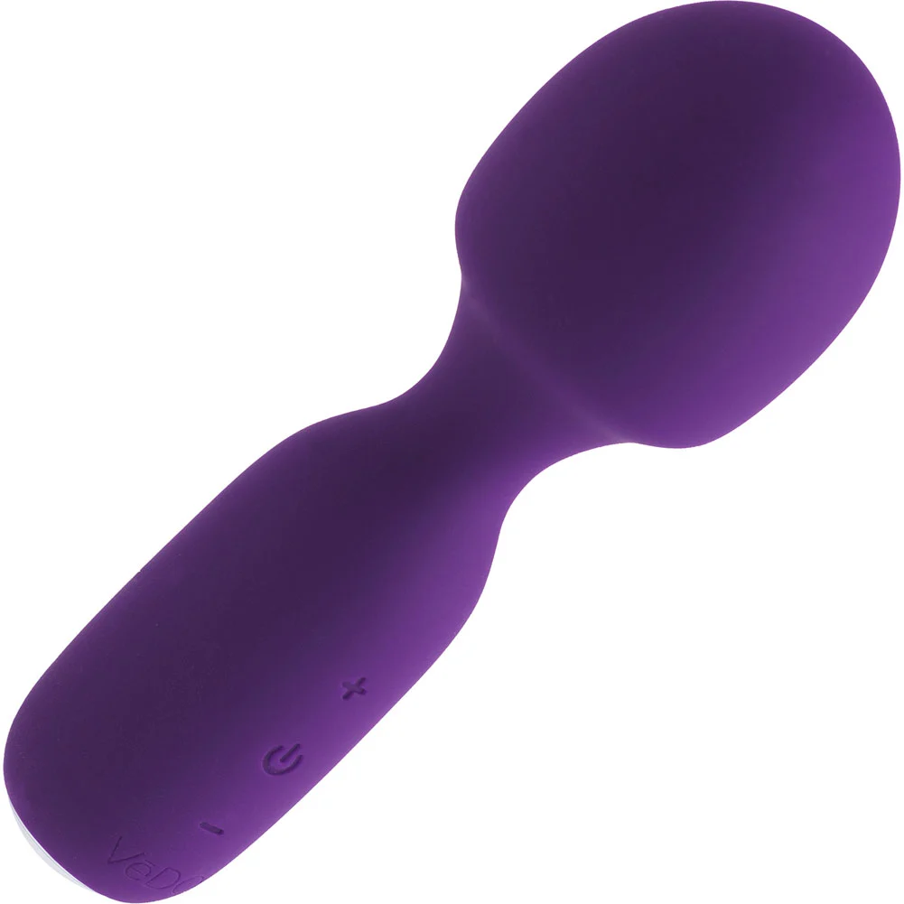 VeDO Wini Rechargeable Mini Wand Vibrator, 5.75", Deep Purple