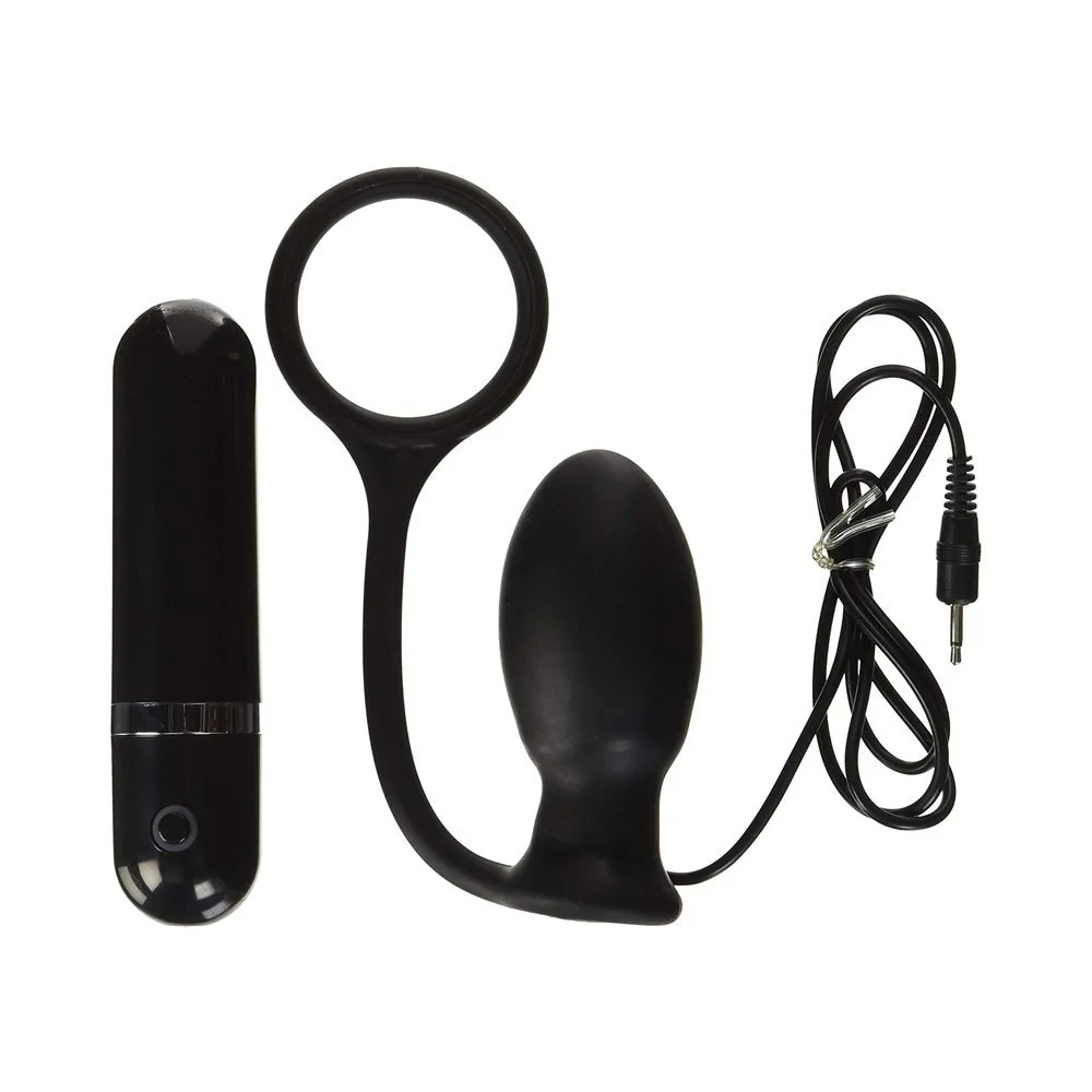 Vibrating Butt Plug, Mack Tuff Butt Thriller, Black