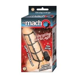 Vibrating Cock Cage Black The macho
