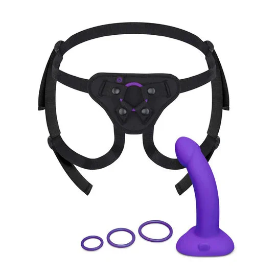 VIBRATING CURVED STRAP ON KIT