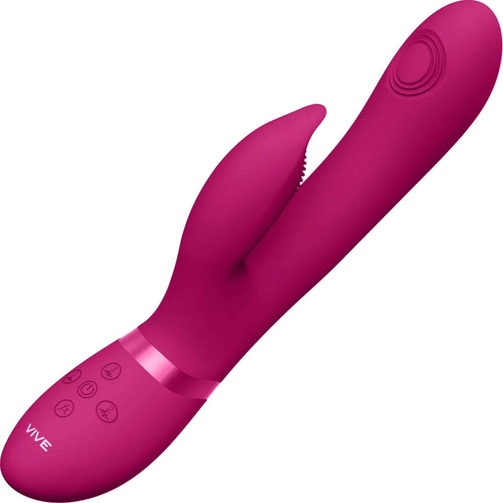 Vive Aimi Pulse Wave G-Spot Rabbit Vibrator, 8.78", Pink