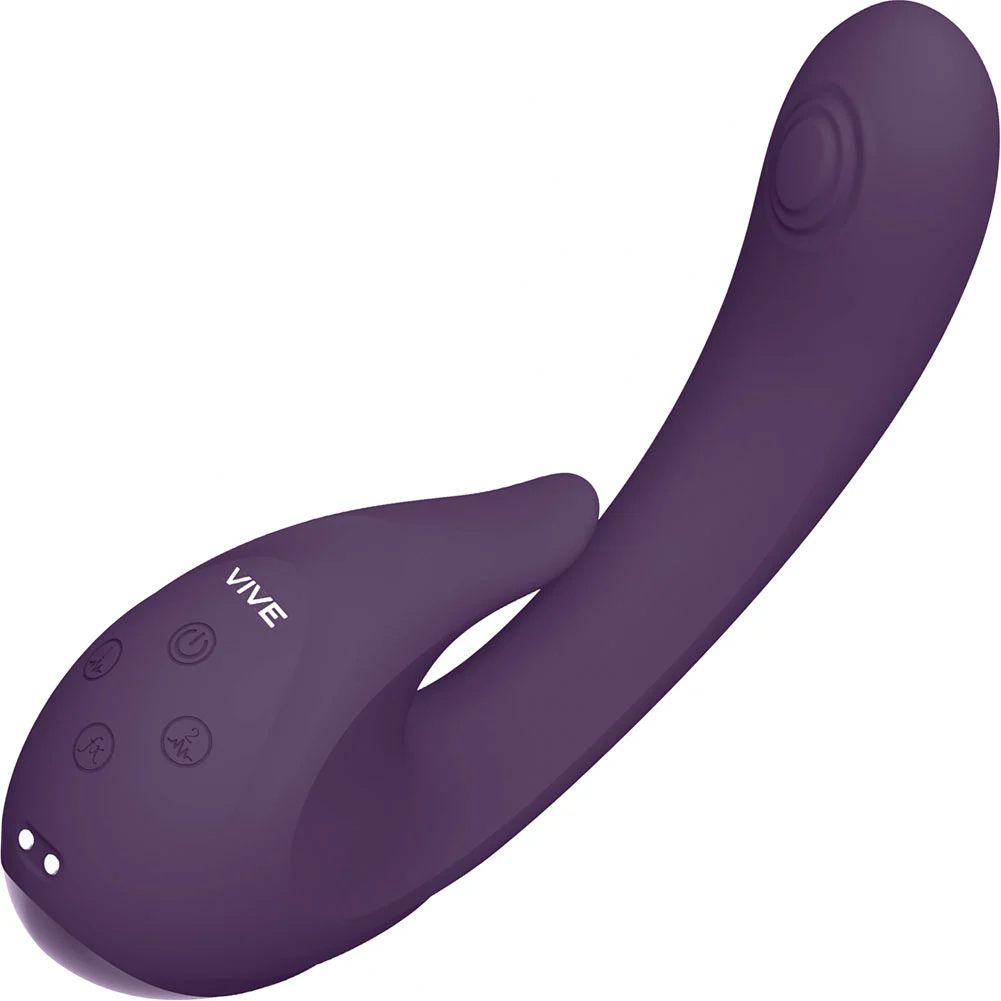 Vive Miki Pulse Wave and Flickering G-Spot Vibrator, 6.69", Purple