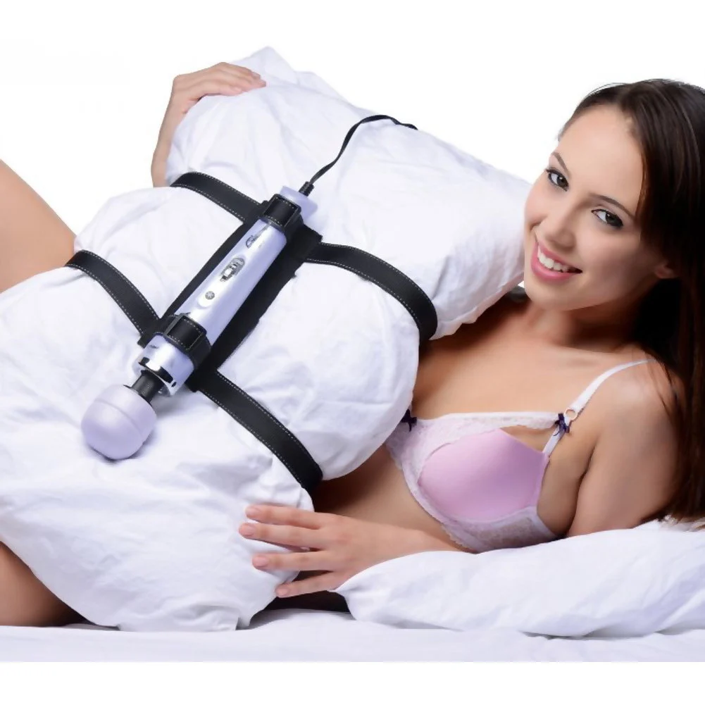Wand Essentials Passion Pillow Universal Wand Harness, Black