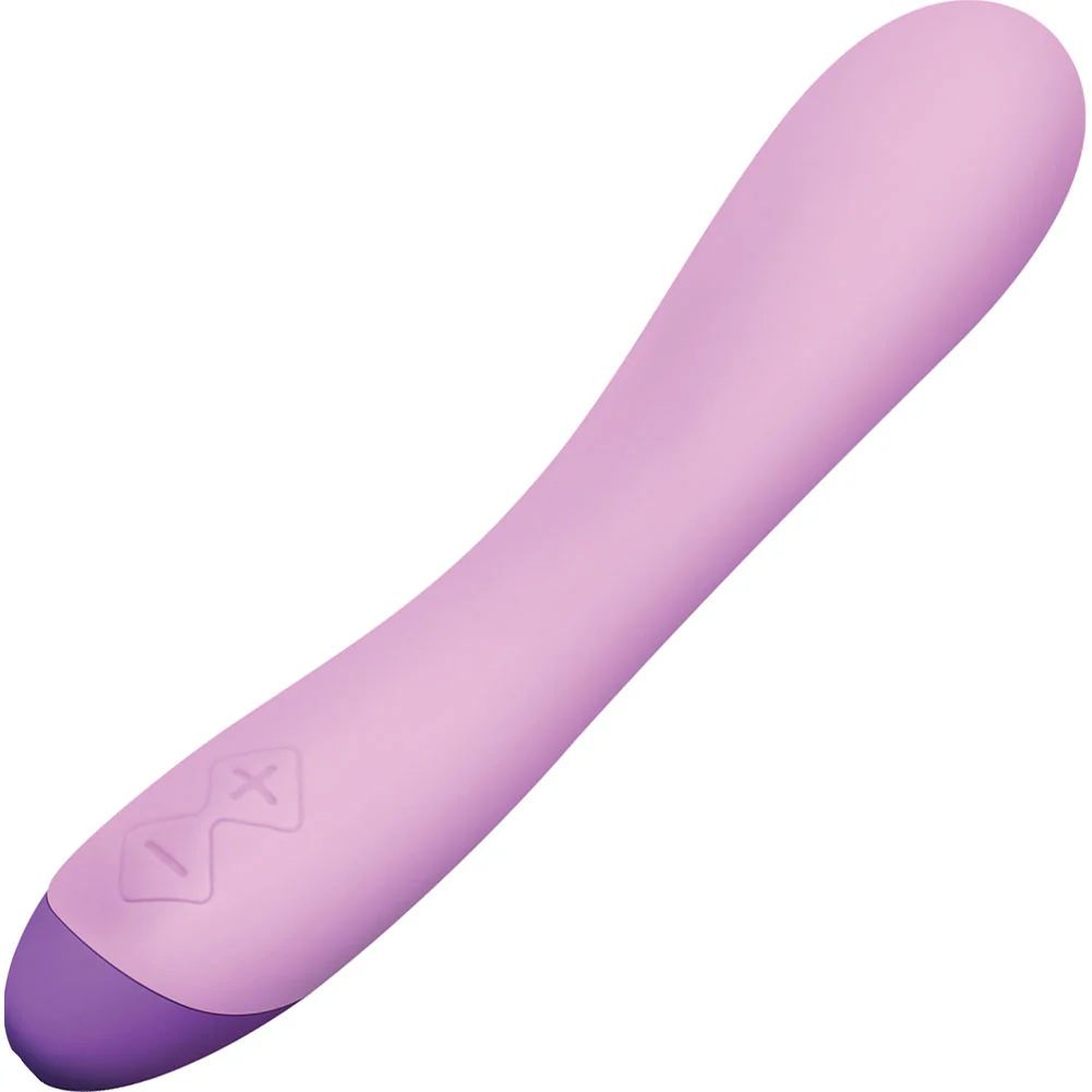 Wellness G Curve Silicone Vibrator, 8", Purple
