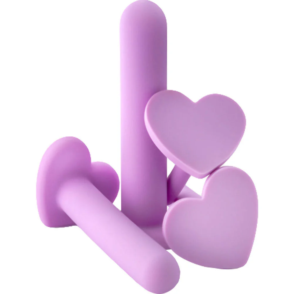 Wellness Silicone Vaginal Dilator 4 Piece Kit, Purple