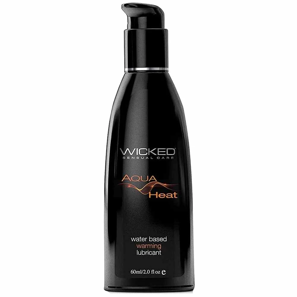 Wicked Aqua Water Based Intimate Lubricant, 2 fl.oz (60 mL), Heat Warming
