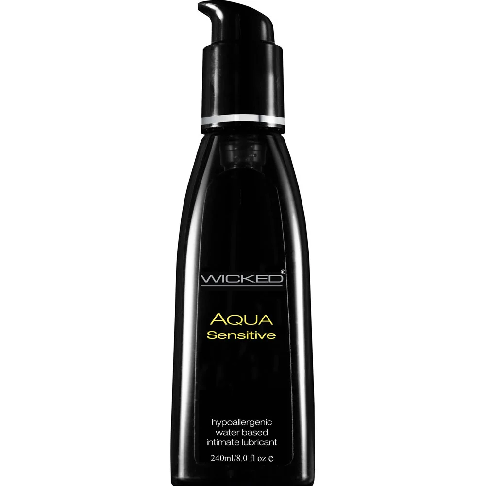 Wicked Aqua Water Based Intimate Lubricant, 8 fl.oz (240 mL), Sensitive
