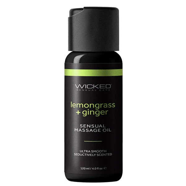 Wicked Sensual Massage Oil-Lemongrass and Ginger 4oz