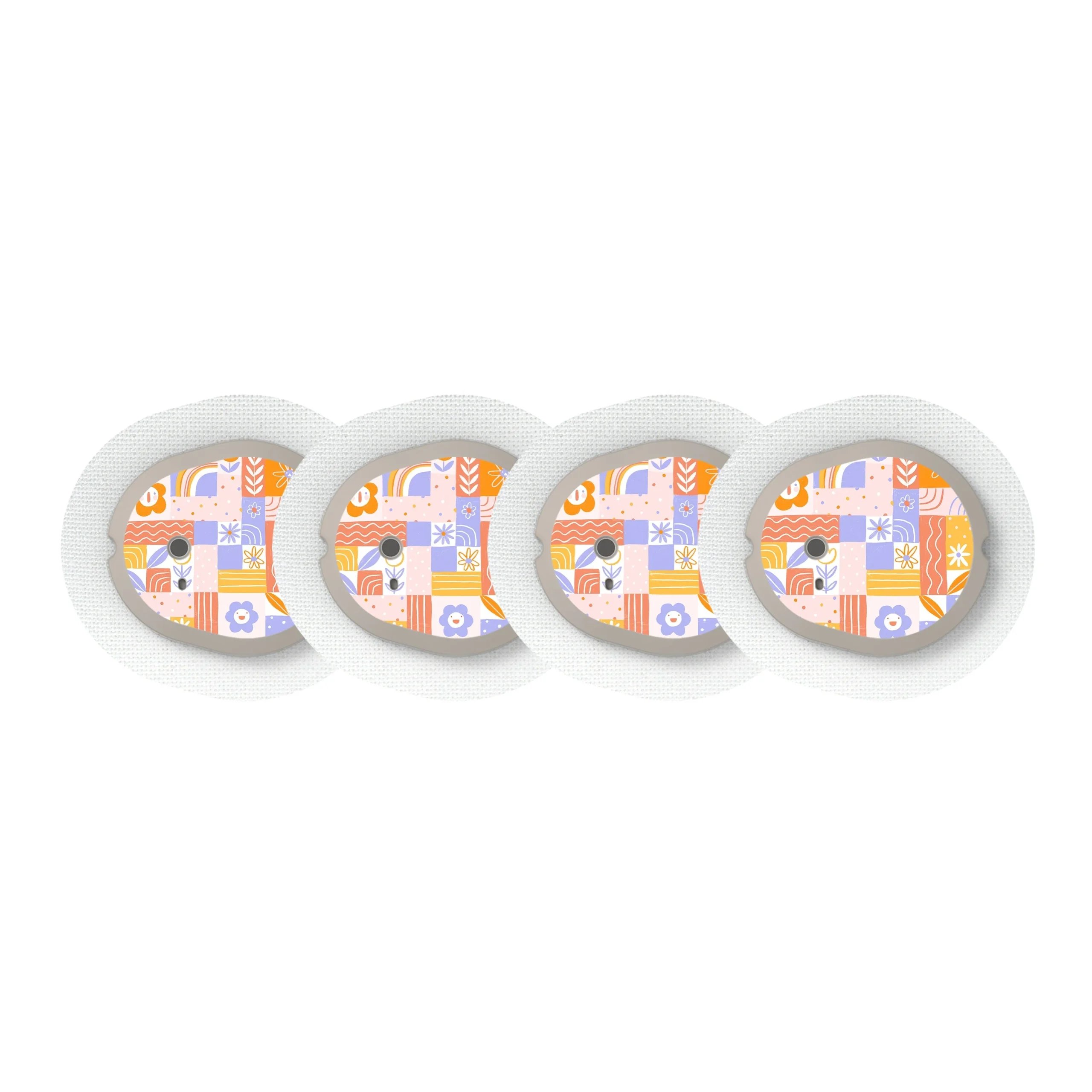 Wildflower Doodle Dexcom G7 and Stelo Transmitter Sticker - Pump Peelz
