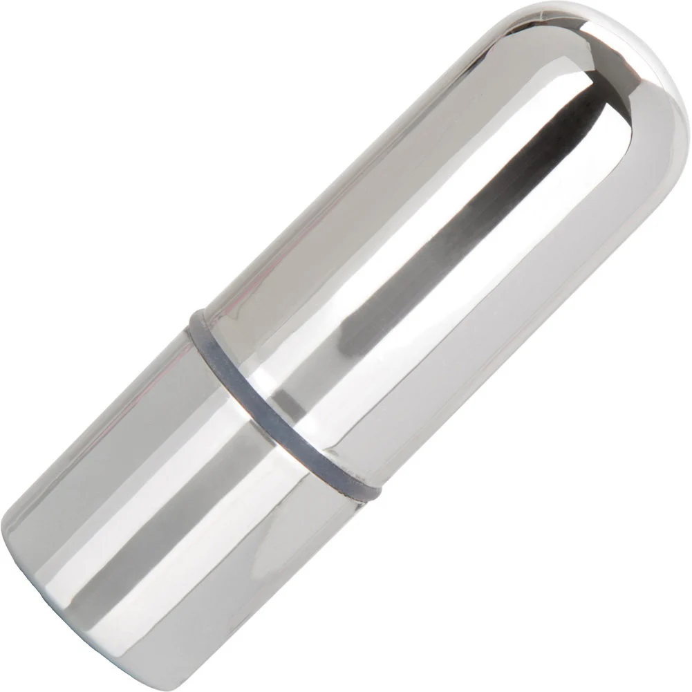 Wireless Rechargeable Mini Bullet Vibrator, 2.5", Silver
