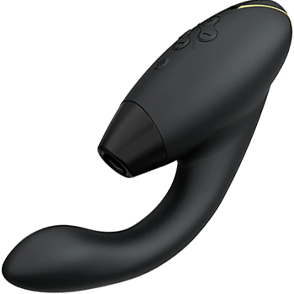 Womanizer Duo 2 Pleasure Air Technology and G-Spot Vibrator, 8", Black