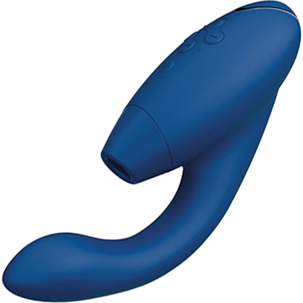 Womanizer Duo 2 Pleasure Air Technology and G-Spot Vibrator, 8", Blueberry