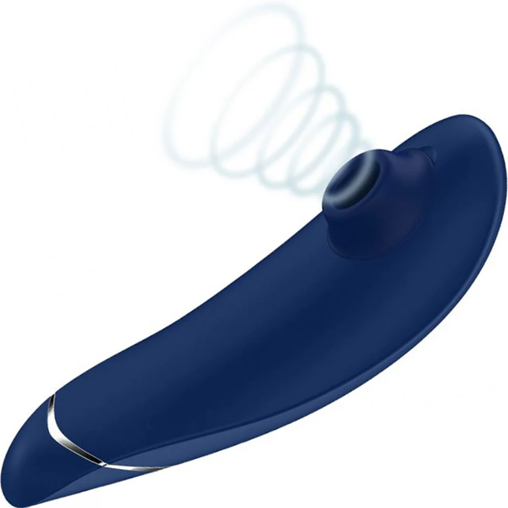 Womanizer Premium 2 Luxurious Clitoral Air Pulse Stimulator, 6", Blueberry