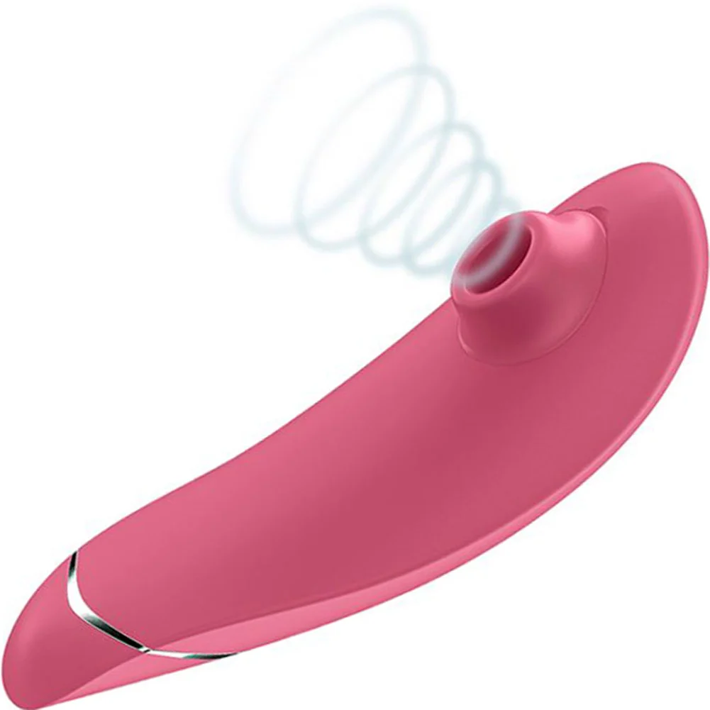 Womanizer Premium 2 Luxurious Clitoral Air Pulse Stimulator, 6", Raspberry