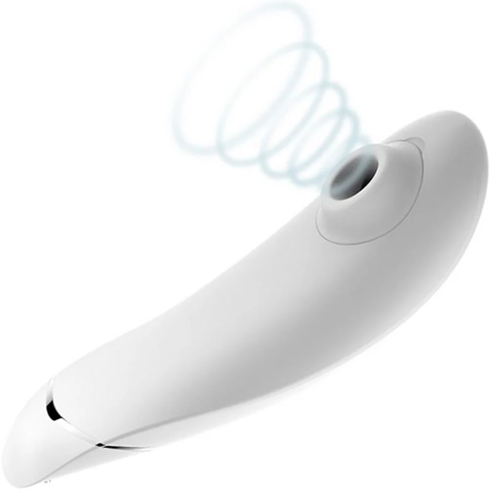 Womanizer Premium 2 Luxurious Clitoral Air Pulse Stimulator, 6", Warm Gray