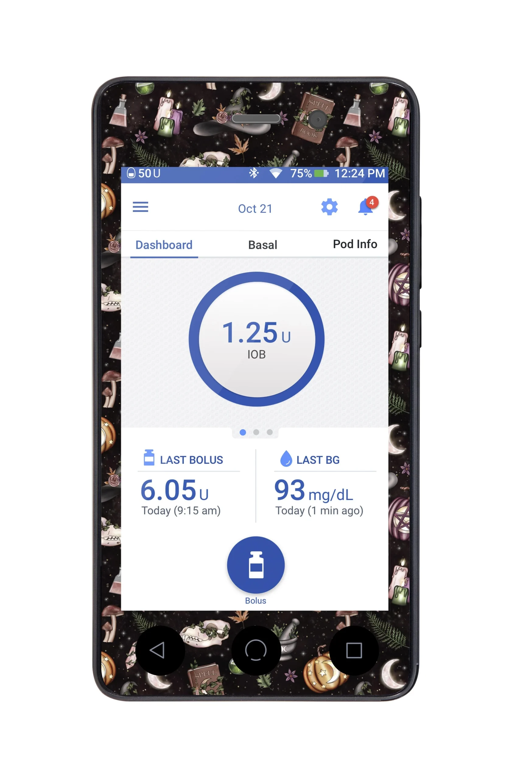 Woodland Witchy Sticker for Omnipod DASH PDM – Pump Peelz