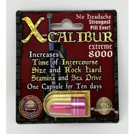 Xcalibur Extreme 8000 Male Sexual Performance Enhancement Pill
