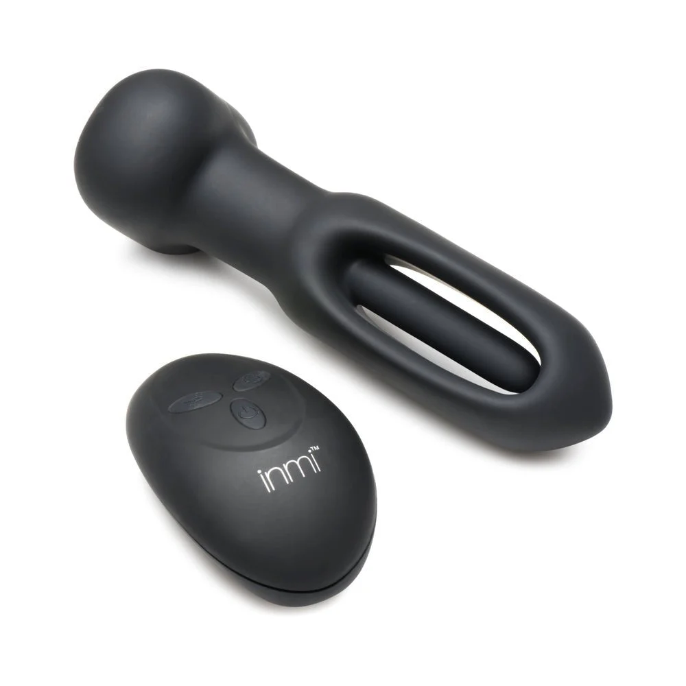 XR Brands Flickers Bum Flick Flicking & Vibrating Silicone Butt Plug with Remote