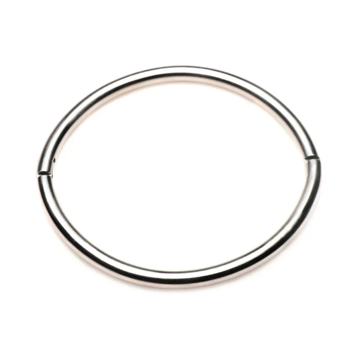 XR Brands Master Series Possession Stainless Steel Infinity Locking Collar Great For Long-Term Wear