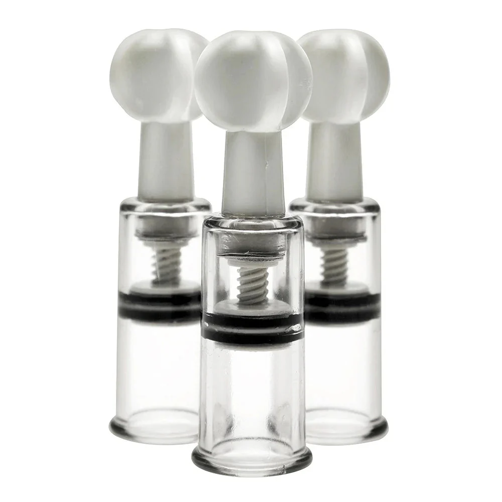 XR Brands Size Matters Twisted Triplets Nipple and Clit Suckers