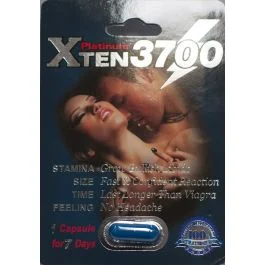 XTEN 3700 Platinum Male Enhancement Sexual Stimulant 1 Capsule