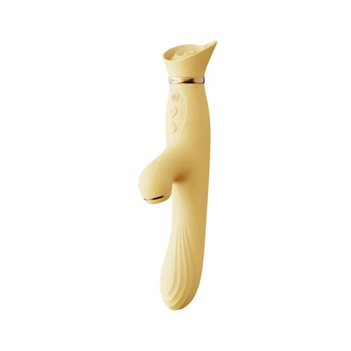 Zalo Lemon Yellow Rose Rabbit Vibrator