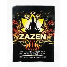 Zazen Stress and Anxiety Aid 3 Caps Pack Dietary Supplement