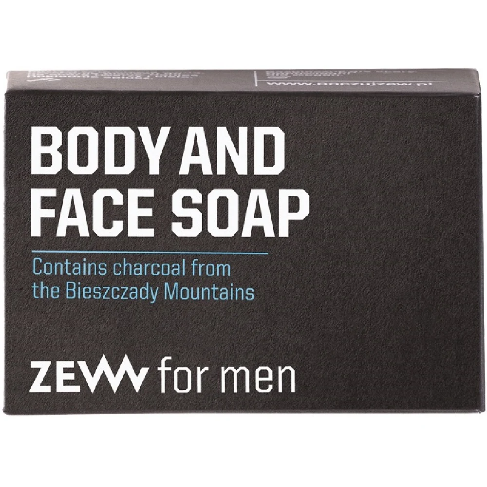 Zew for men Body and Face Soap - with Charcoal