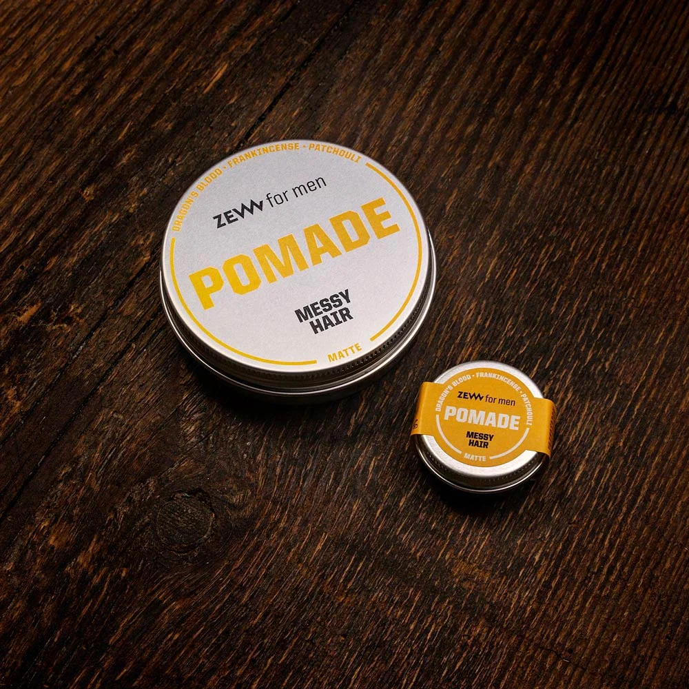 Zew for men Hair Pomade - Medium Hold with Charcoal