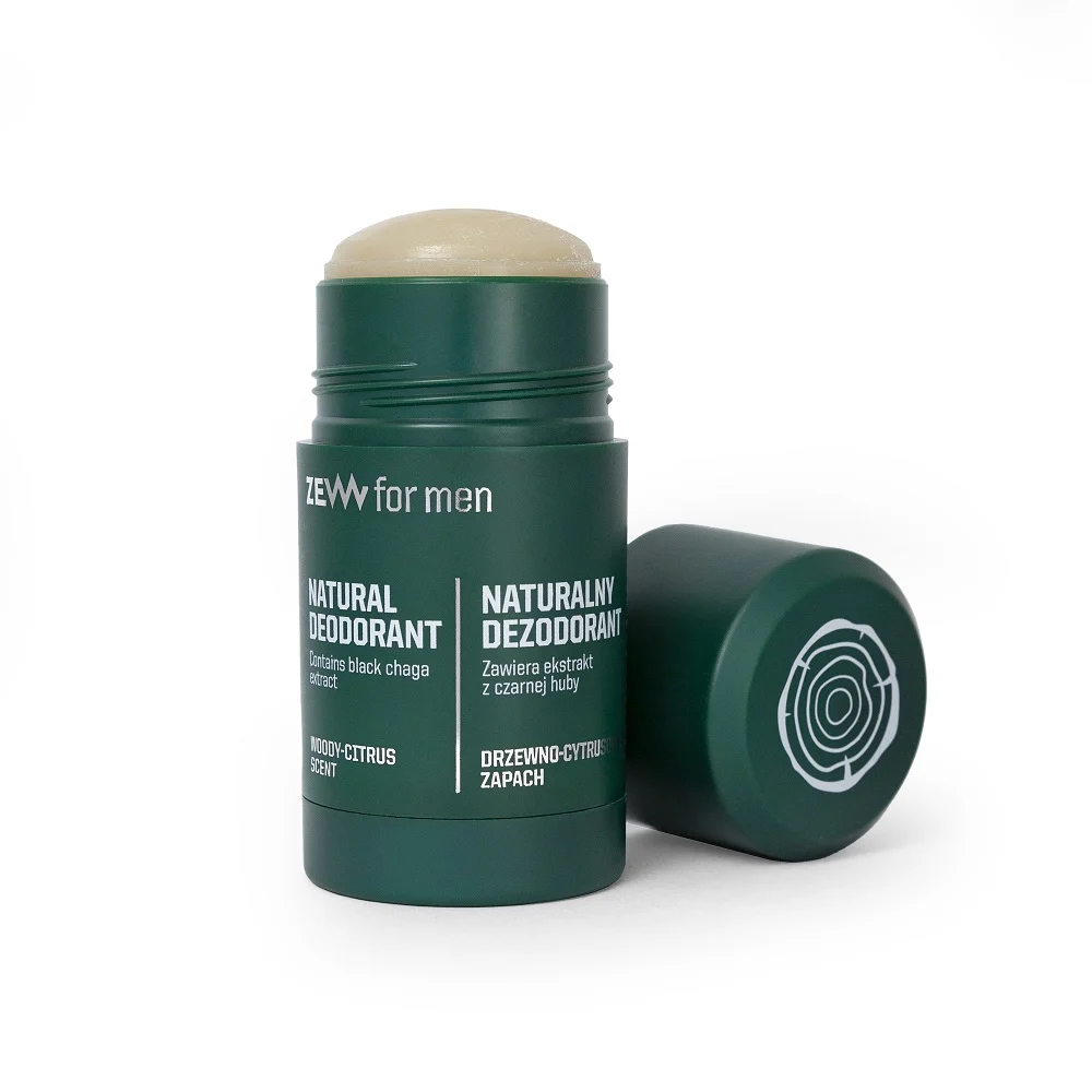 Zew for men Natural Deodorant - with Black Chaga