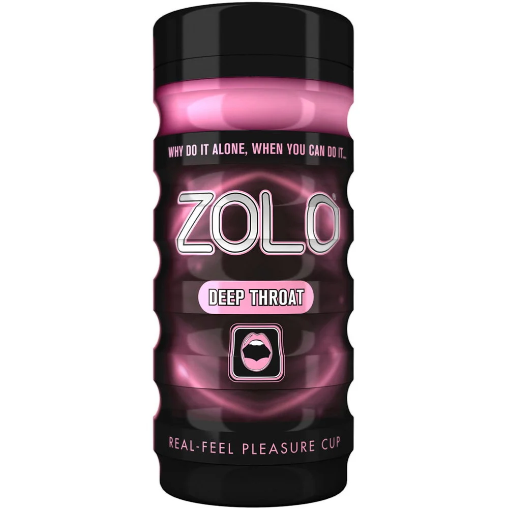 Zolo Premium Real-Feel Pleasure Cup Male Masturbator, Deep Throat