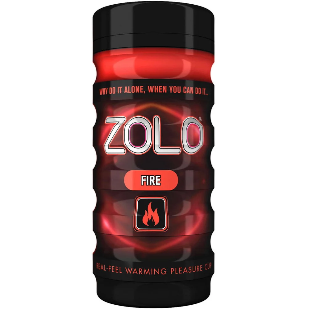 Zolo Premium Real-Feel Pleasure Cup Male Masturbator, Fire Warming