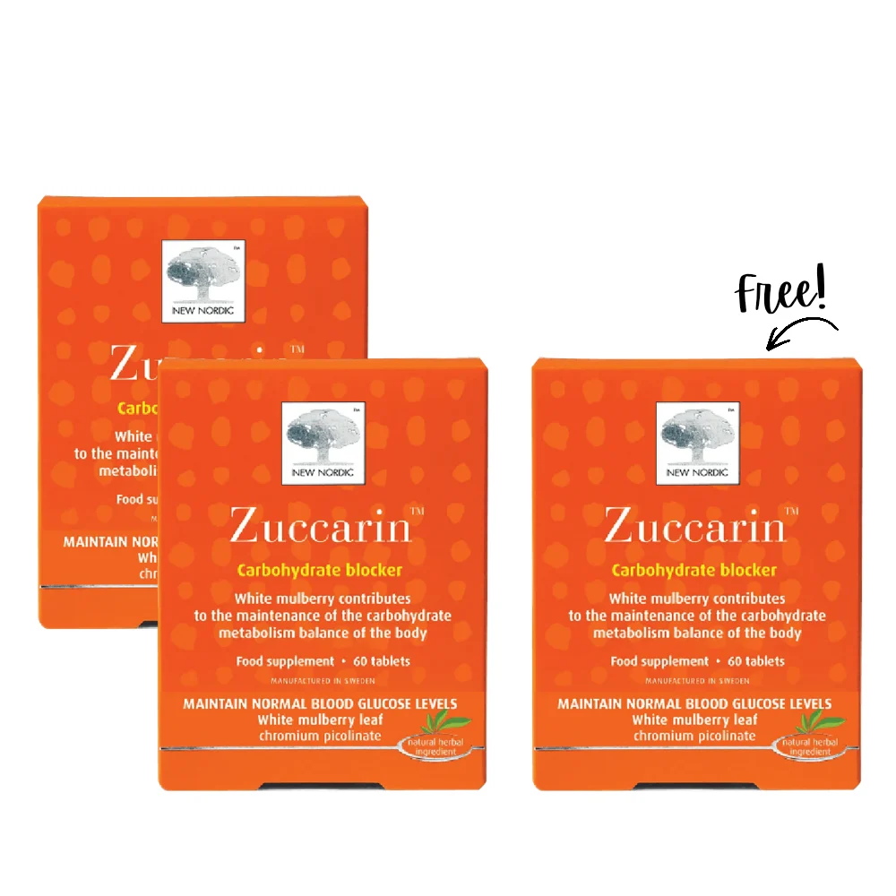 Zuccarin Carbohydrate Blocker 3x60 Tablets
